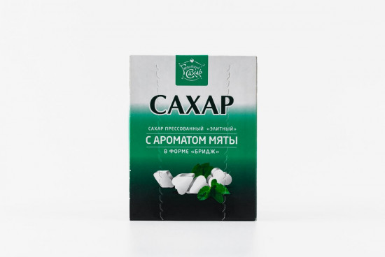 Сахар прессованный с ароматом и вкусом мяты в форме бридж «Элитный»