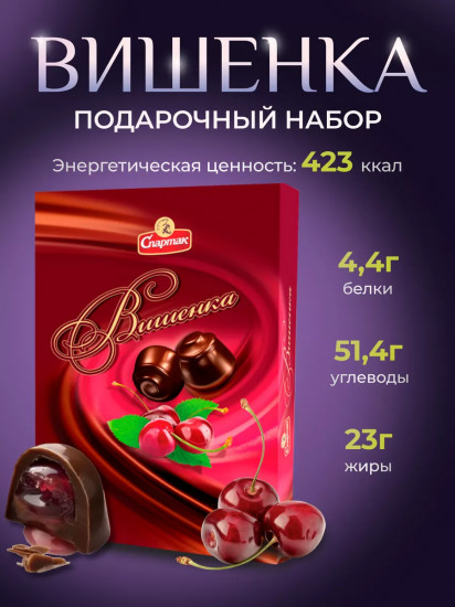 Конфеты шоколадные «Вишенка»