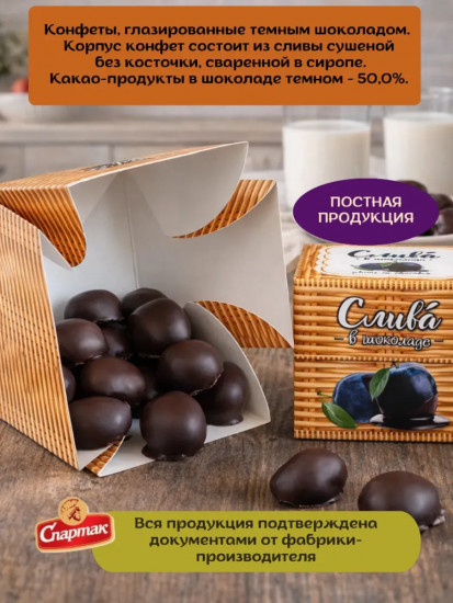 Конфеты «Слива в шоколаде»