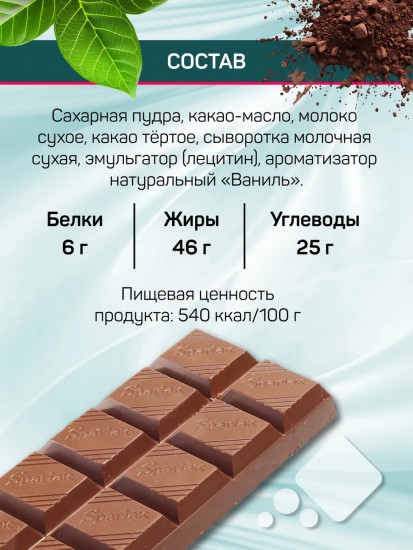 Шоколад молочный 35% «Milk»