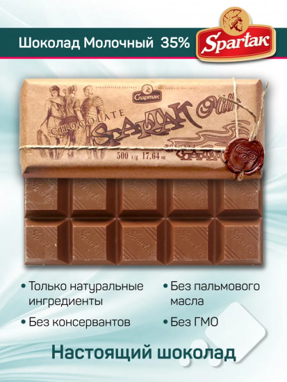 Шоколад молочный 35% «Milk»