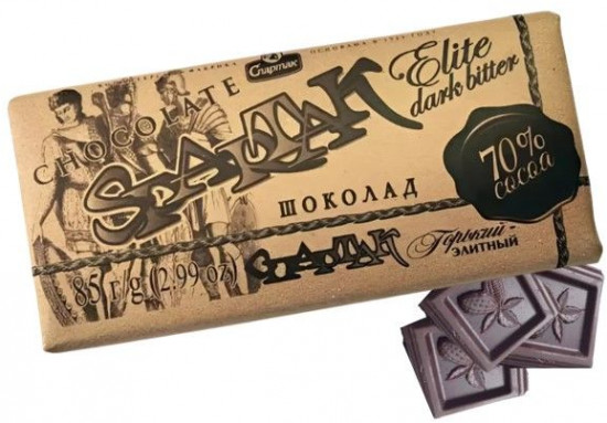 Шоколад горький элитный 70% «Elite dark butter»