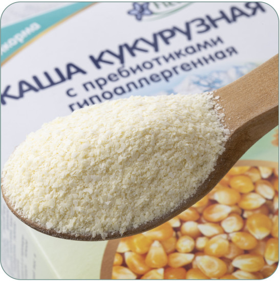 Каша кукурузная безмолочная детская гипоаллергенная с пребиотиками