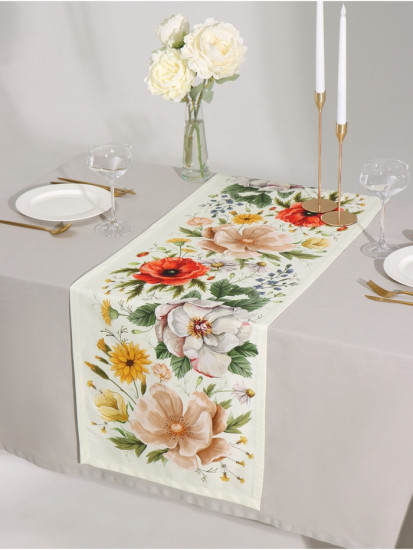 Дорожка на стол «Red flowers»