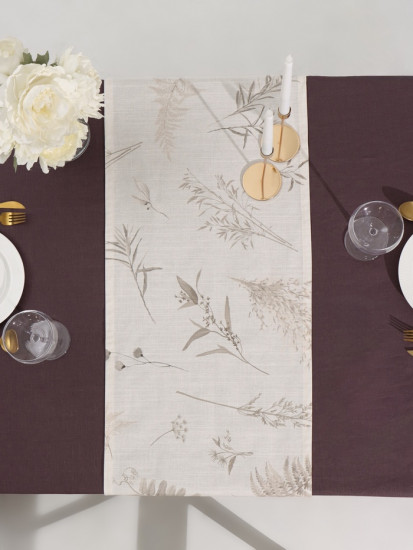 Дорожка на стол «Flower herbarium» 