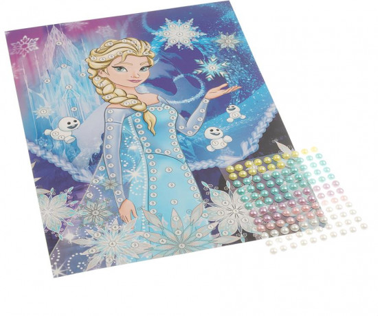 Аппликация из бусин «Снежная принцесса»