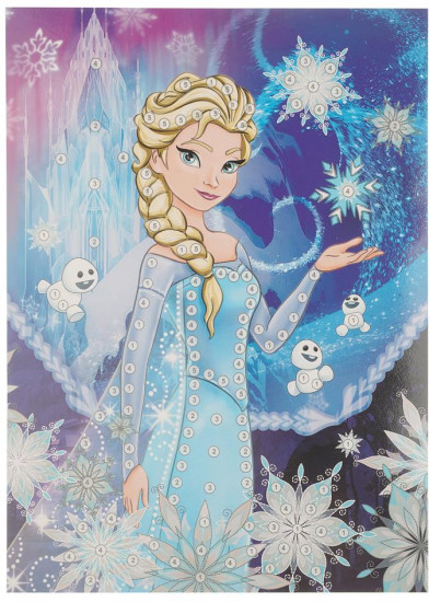 Аппликация из бусин «Снежная принцесса»