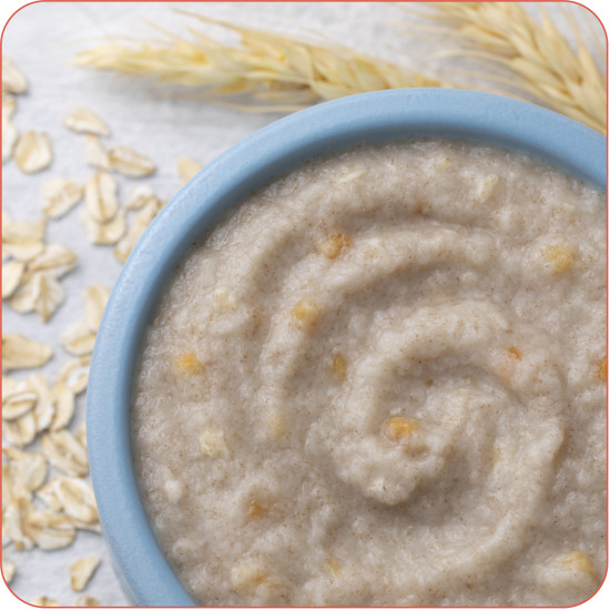 Каша безмолочная детская пшенично-овсяная с кусочками банана и яблока