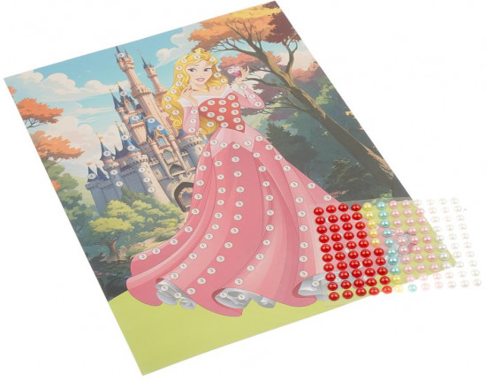 Аппликация из бусин «Принцессы Дисней»