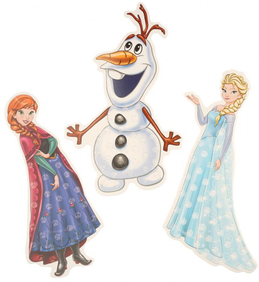 Аппликация тканью «Снежные принцессы»