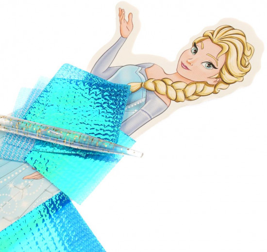 Аппликация тканью «Снежные принцессы»