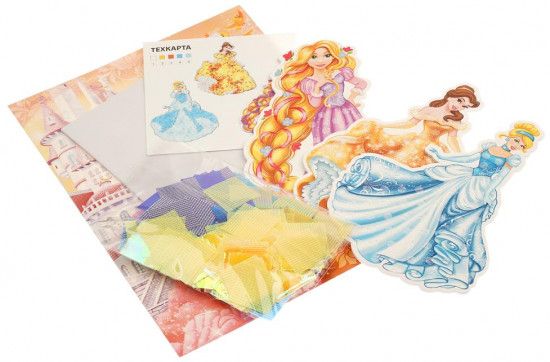 Аппликация тканью «Принцессы Дисней»