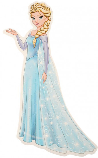 Аппликация тканью «Снежная принцесса»