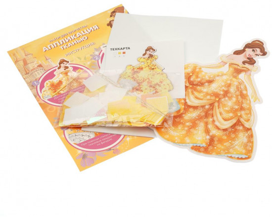 Аппликация тканью «Принцесса Дисней»