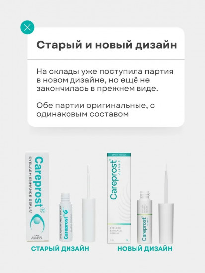 Сыворотка для роста ресниц «Careprost Classic»