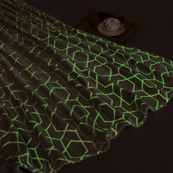 Плед светящийся в темноте «Геометрия»