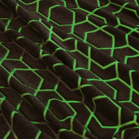 Плед светящийся в темноте «Геометрия»