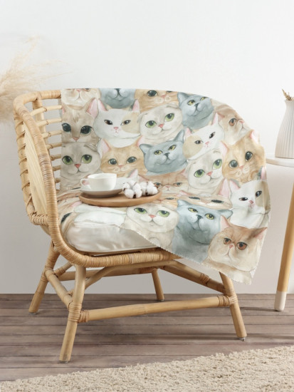 Плед флисовый «Cozy cats»