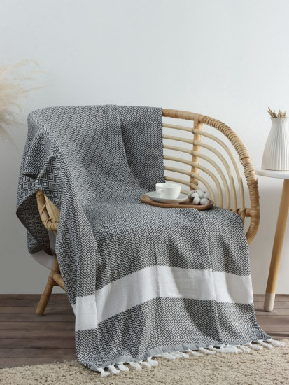 Плед с кисточками «East»