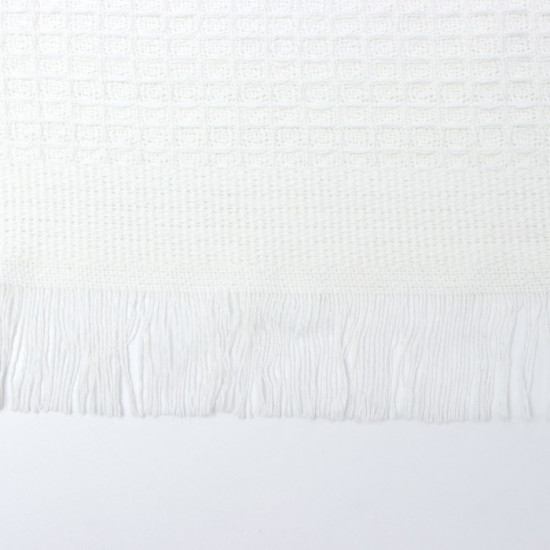 Плед с бахромой «Waffle» 