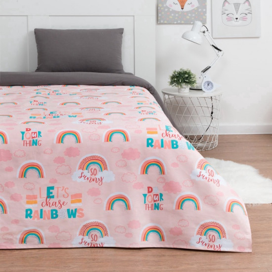 Покрывало 1.5-спальное «Pink Rainbow»