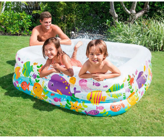 Бассейн надувной «Аквариум»