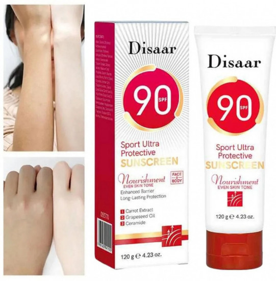 Солнцезащитный крем для лица и тела Spf 90+