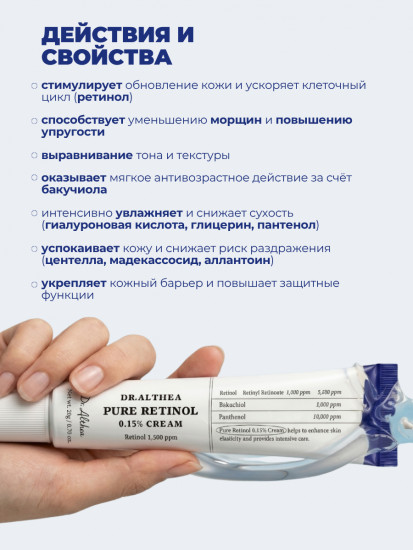 Антивозрастной крем для лица с ретинолом «Pure retinol 0.15% cream»
