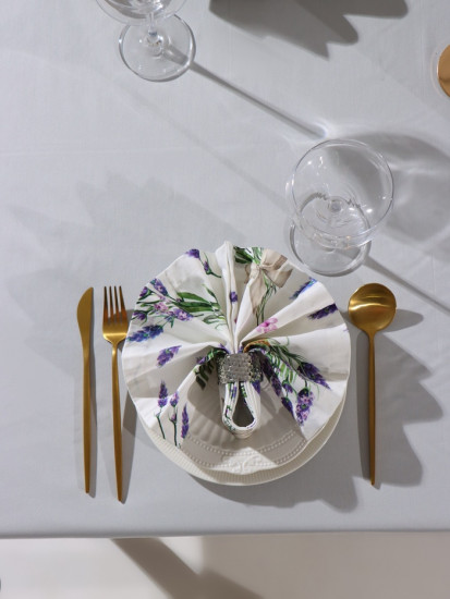 Набор салфеток с декоративными кольцами «Lavender»