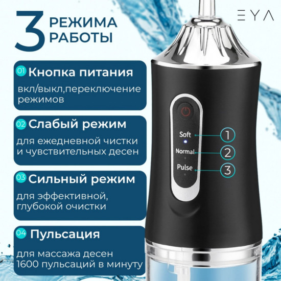 Ирригатор E-02 импульсный портативный