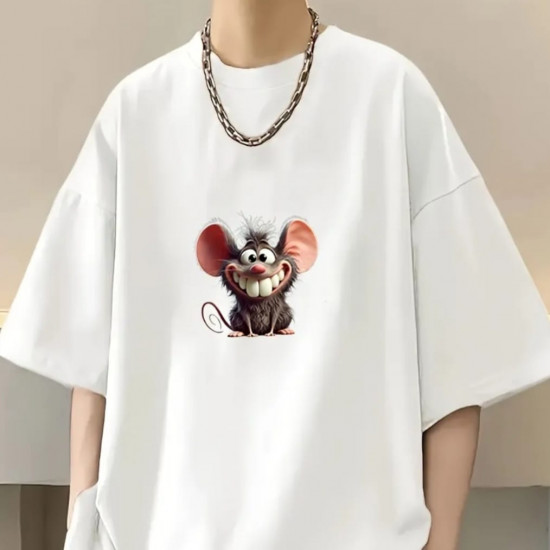 Термонаклейка на одежду "Веселый мышонок"