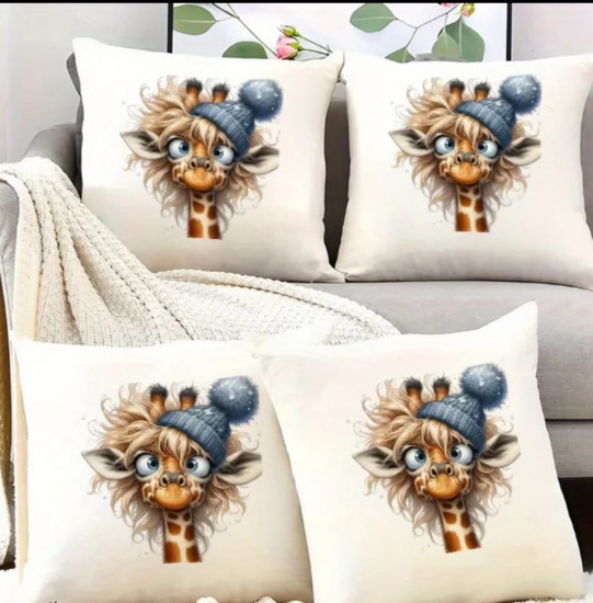 Термонаклейка на одежду «Милый жирафик»