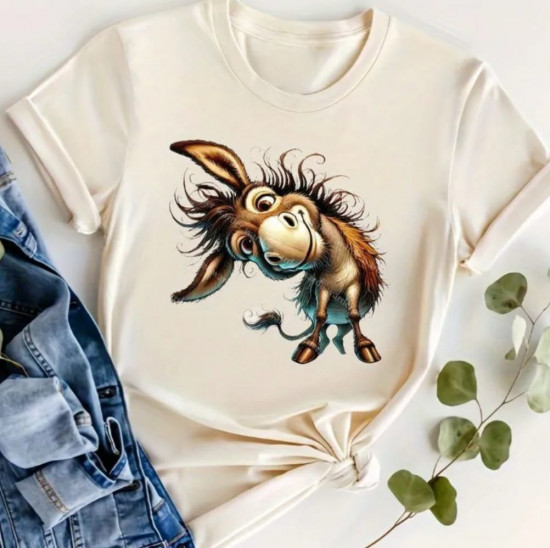 Термонаклейка на одежду «Озорной ослик»