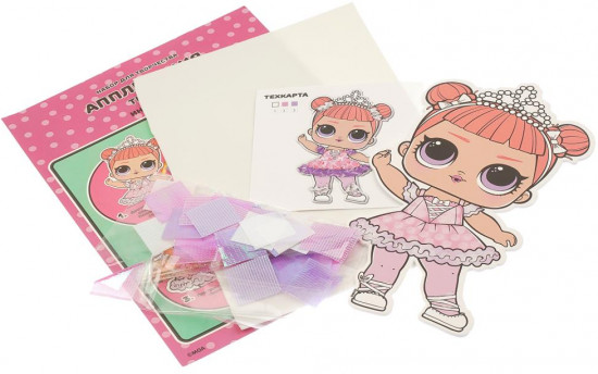 Аппликация тканью «ЛОЛ»