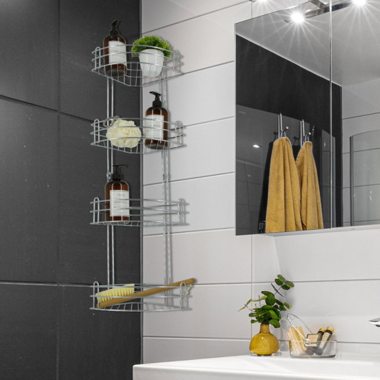 Полка для ванной четырехъярусная