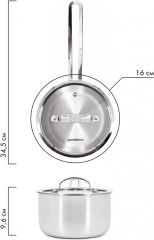 Ковш с крышкой «Maestro» - Фото 2