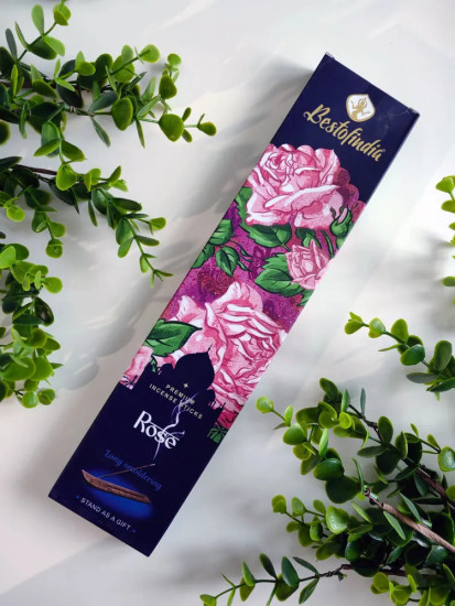 Палочки ароматические с подставкой Premium Incense Sticks «Rose»