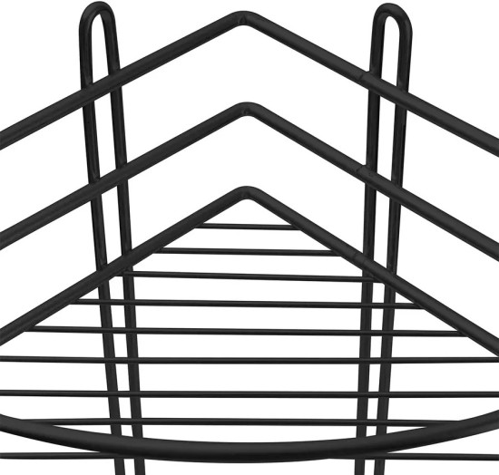 Полка для ванной комнаты трехъярусная угловая