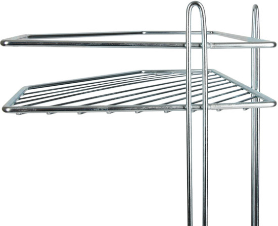 Полка для ванной комнаты трехъярусная угловая