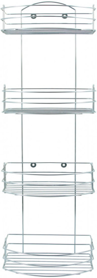 Полка для ванной комнаты четырехъярусная навесная