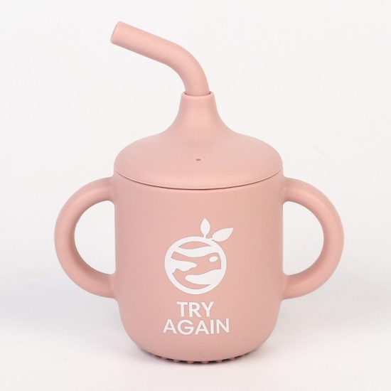 Поильник детский с трубочкой «Try again»