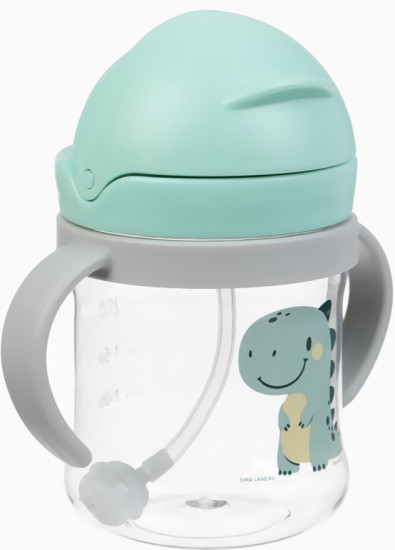 Поильник-непроливайка с трубочкой и грузиком