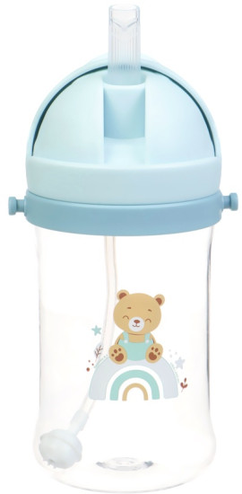 Поильник-непроливайка детский с силиконовой трубочкой и грузиком
