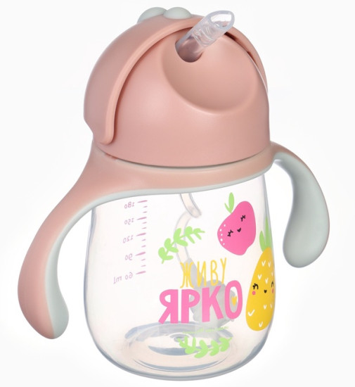 Поильник-непроливайка трубочкой «Фрукты»