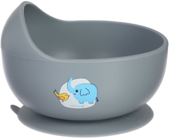 Детская силиконовая тарелка