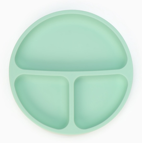 Тарелка детская секционная с ложкой и вилкой