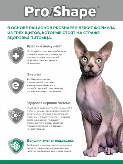 Сухой корм для кошек с морской рыбой «Здоровая кожа без перхоти, красивая шерсть»