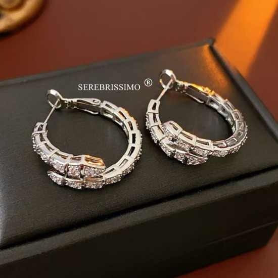 Серьги Змейка