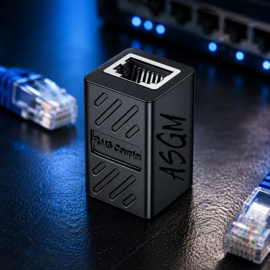 Переходник ASGM RJ45 для сетевых кабелей Ethernet