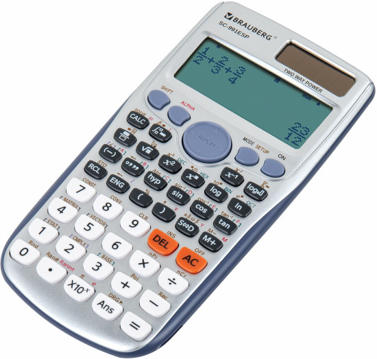 Калькулятор инженерный SC-991ESP (165х84 мм), 417 функций, 10+2 разрядов, двойное питание, 271725